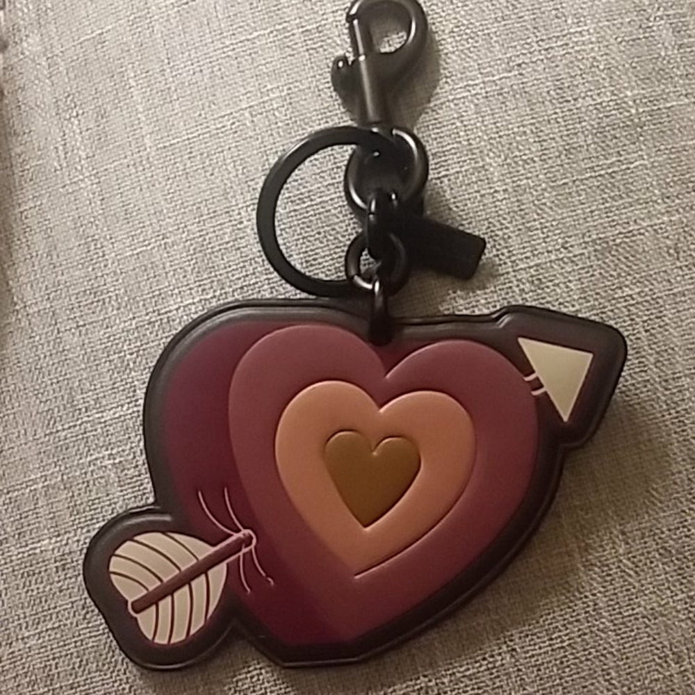 Coach keychain/bag charm